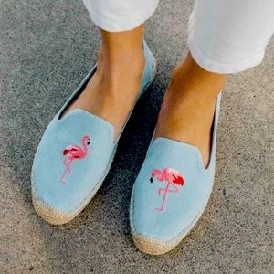 Soludos Flamingo Smoking Slipper Espadrilles